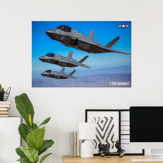 F-35B LICHTING II POSTER (Thuiskantoor)
