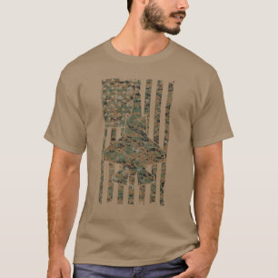 F-35B Lightning II Jet Vliegtuig Camo Vlag T-shirt