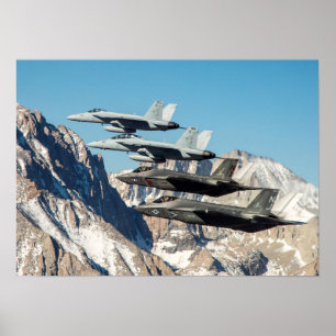 F-35C bliksem II Poster