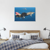 F-35C LICHTING II 24x36 Canvas Afdruk (Insitu (Slaapkamer))