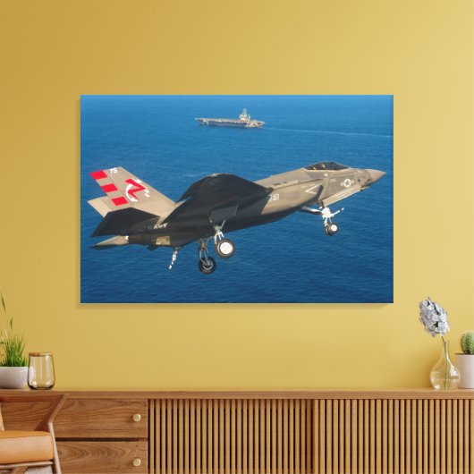 F-35C LICHTING II 24x36 Canvas Afdruk (Insitu (Woonkamer))