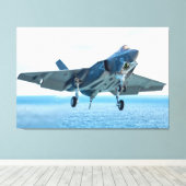 F-35C LICHTING II 32x48 Canvas Afdruk (Insitu (Houten vloer))