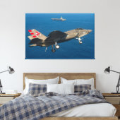 F-35C LICHTING II 40x60 Canvas Afdruk (Insitu (Slaapkamer))
