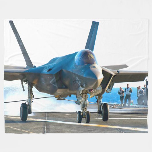 F-35C LICHTING II FLEECE DEKEN (Voorkant (Horizontaal))