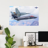 F-35C LICHTING II POSTER (Thuiskantoor)