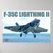 F-35C LICHTING II POSTER (Voorkant)