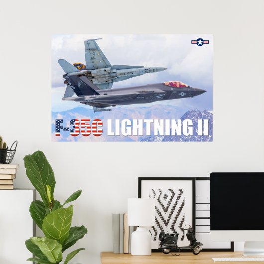 F-35C LICHTING II POSTER (Thuiskantoor)