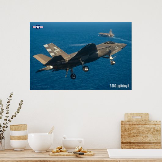F-35C LICHTING II POSTER (Keuken)