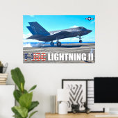 F-35C LICHTING II POSTER (Thuiskantoor)