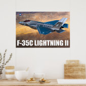 F-35C LICHTING II POSTER (Keuken)