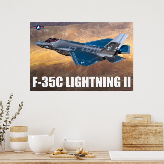F-35C LICHTING II POSTER (Keuken)