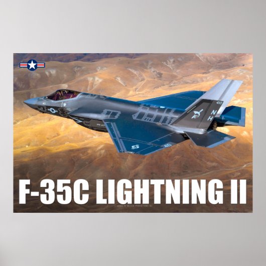 F-35C LICHTING II POSTER (Voorkant)