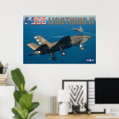 F-35C LICHTING II POSTER (Thuiskantoor)