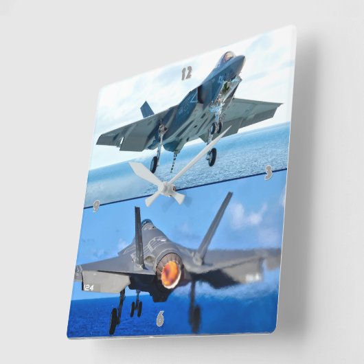 F-35C LICHTING II VIERKANTE KLOK (Hoek)