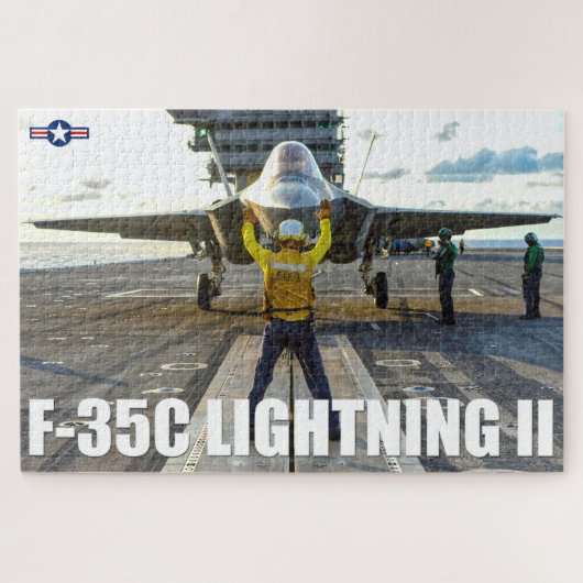 F-35C LIGHTNING II (50x75 cm) Legpuzzel (Horizontaal)
