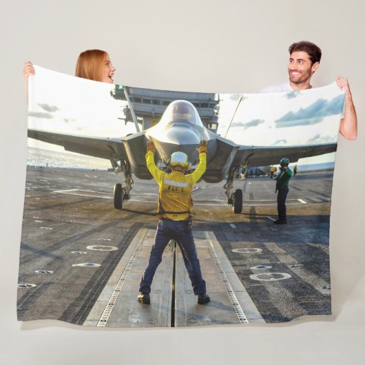 F-35C LIGHTNING II FLEECE DEKEN (In situ)