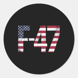 F-47 Vliegtuig straaljager 6e generatie jager Ronde Sticker