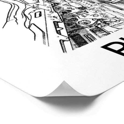 F-4 Cockpit vooraan Poster (Hoek)