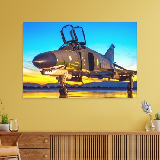 F-4 FANTOM 36x48 Canvas Afdruk (Insitu (Woonkamer))