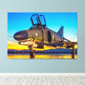 F-4 FANTOM 36x48 Canvas Afdruk (Insitu (Houten vloer))
