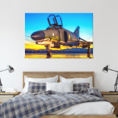 F-4 FANTOM 36x48 Canvas Afdruk (Insitu (Slaapkamer))