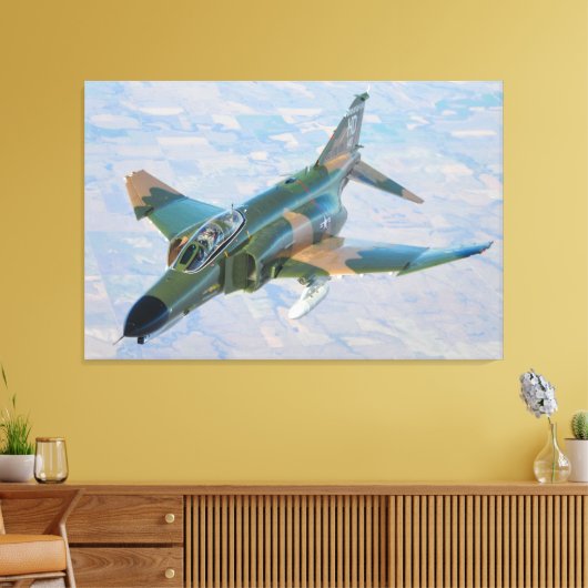 F-4 FANTOM 36x48 Canvas Afdruk (Insitu (Woonkamer))