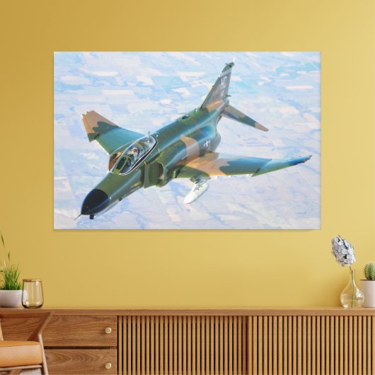 F-4 FANTOM 40x60 Canvas Afdruk (Insitu (Woonkamer))