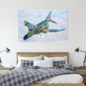F-4 FANTOM 40x60 Canvas Afdruk (Insitu (Slaapkamer))
