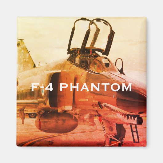 F-4 FANTOM FIGHTER VLIEGTUIG MAGNEET (Voorkant)