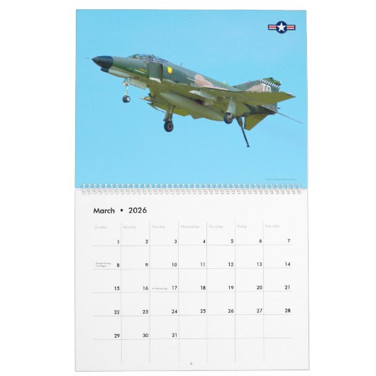 F-4 FANTOM KALENDER (Mar 2026)