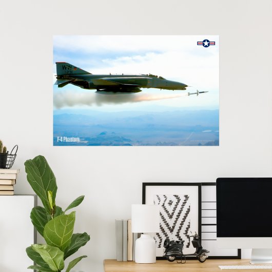 F-4 FANTOM POSTER (Thuiskantoor)