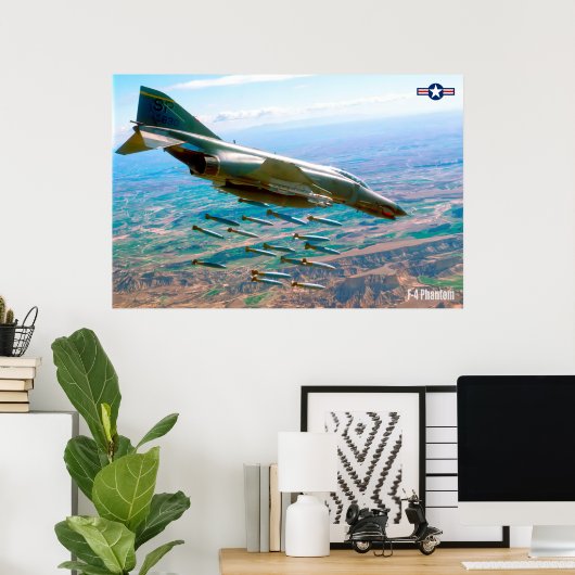 F-4 FANTOM POSTER (Thuiskantoor)