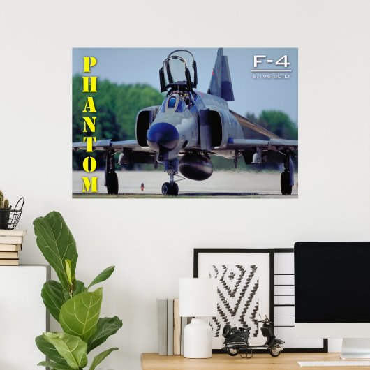 F-4 FANTOM POSTER (Thuiskantoor)