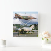 F-4 FANTOM VIERKANTE KLOK (Huis)