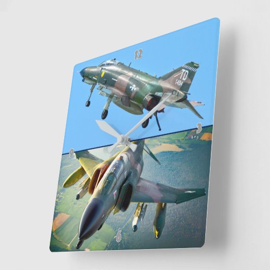 F-4 FANTOM VIERKANTE KLOK (Hoek)