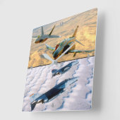 F-4 FANTOM VIERKANTE KLOK (Hoek)