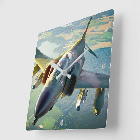 F-4 FANTOM VIERKANTE KLOK (Hoek)