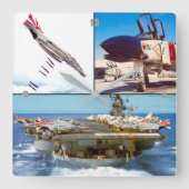 F-4 FANTOM VIERKANTE KLOK (Voorkant)