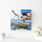 F-4 FANTOM VIERKANTE KLOK (Huis)