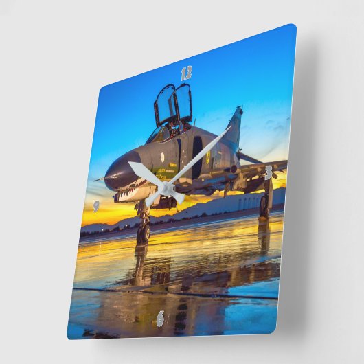 F-4 FANTOM VIERKANTE KLOK (Hoek)