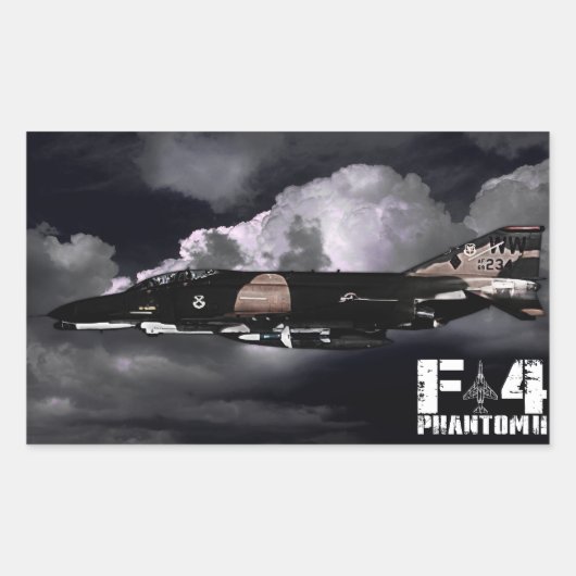 F-4-fantoom II Rechthoekige Sticker (Voorkant)