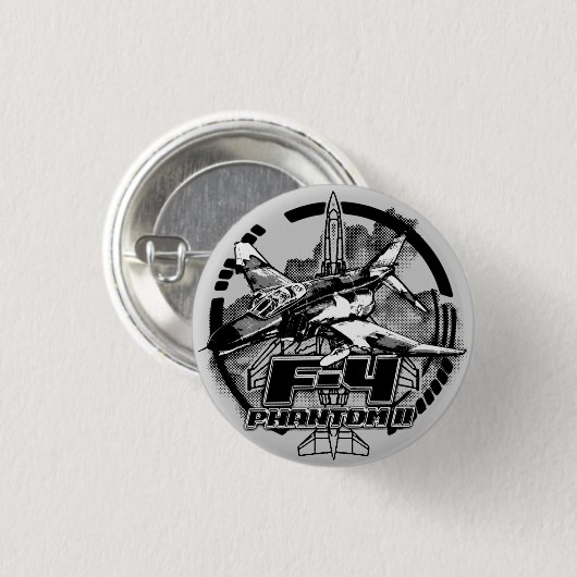 F-4-fantoom II Ronde Button 3,2 Cm (Voorkant /achterkant)