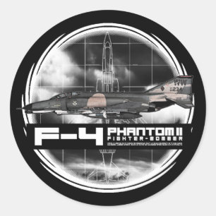 F-4-fantoom II Ronde Sticker