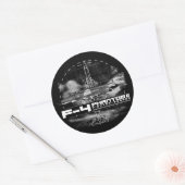 F-4-fantoom II Ronde Sticker (Envelop)