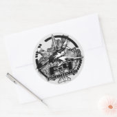 F-4-fantoom II Ronde Sticker (Envelop)