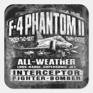 F-4-fantoom II Vierkante Sticker