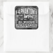 F-4-fantoom II Vierkante Sticker (Tas)