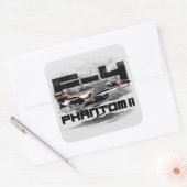 F-4-fantoom II Vierkante Sticker (Envelop)