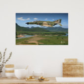 "F-4 Lage pas" Poster (Keuken)