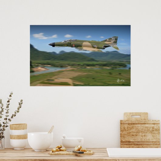"F-4 Lage pas" Poster (Keuken)